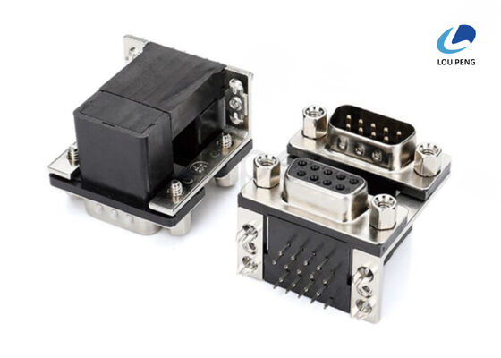 China D-SUB Connector Double-layer 9in male and female, riveted air eye harpoon 19.05, locking screw supplier