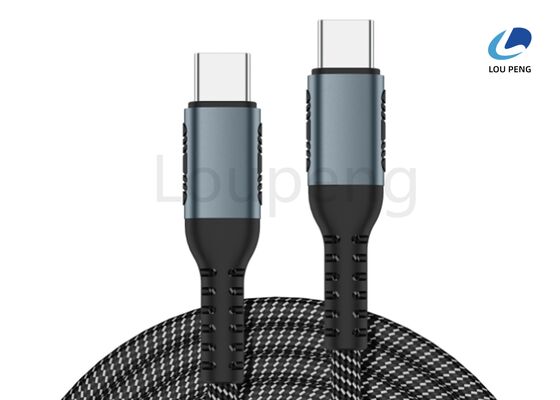 China 000 Bend Lifespan USB Type-C Charging Cable With Aluminum Alloy Connector Material Offering and Durable Charging Solutions supplier