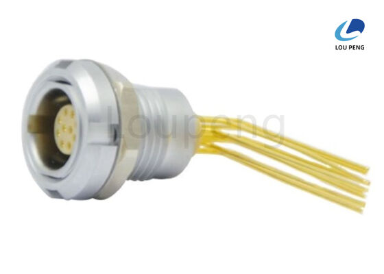 China Plug Type Push Pull Coupling Connector Featuring Male Pin Contact Ensuring Signal Transmission in Communication Equipment supplier