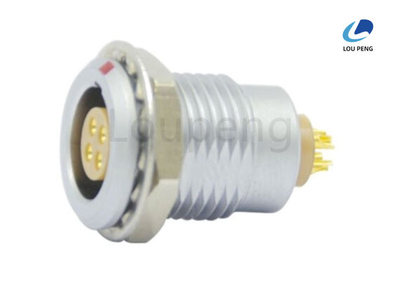 China Copper Alloy Shell Material Push Pull Cable Connector with Disinfection Resistance 20 Times PSU Ensuring Signal Transmission supplier