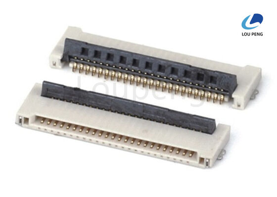 China Phosphor Bronze Solder Tab FPC FFC Connector 2 To 50 Pins Flexible Printed Circuit Cable Connector Electrical Connection supplier