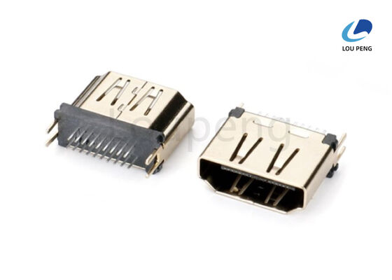 China 24K Gold Plated HDMI Connector Featuring Mating Force 44.1N Max and Welding Temperature Max 260°C Suitable for Industrial supplier