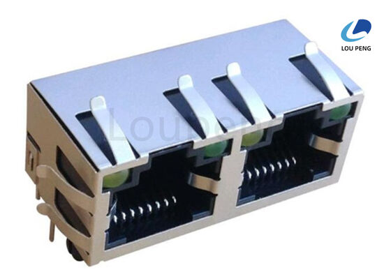 China Contact Phosphor Bronze T 0.35MM Network Interface Connector Offering Voltage Rating 125 VAC RMS Designed For Data Transmission supplier