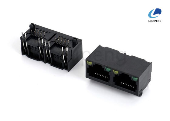 China MATING UNMATING FORCE 30N 3.06KGF MAX RJ45 LAN Connector IR Temperature 260 ± 5°C 5 to 10 Seconds Shield Iron Alloy T0.2MM supplier