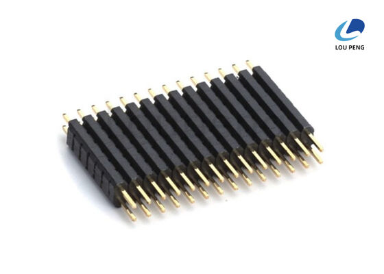 China Gold Plating Dual Row Pin Header 2 To 40 Pins Versatile Connector Suitable for Multiple Electronic Applications supplier