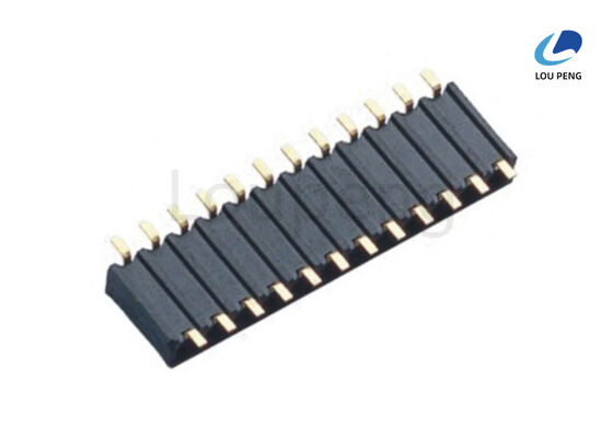 China SMT Female Header Pin Connector Offering Au or SN Over 40n Nickel Contact Plating Designed for Compact and Circuit Boards supplier