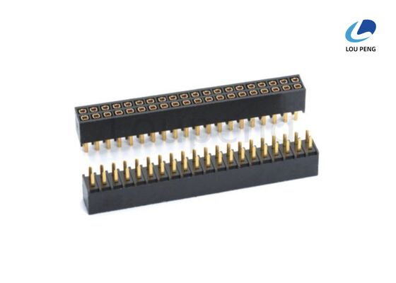 China PA6T Standard Female Pin Header Connector Featuring 1.5 Amps Current Rating Ensuring Connection in Electronic Assemblies supplier
