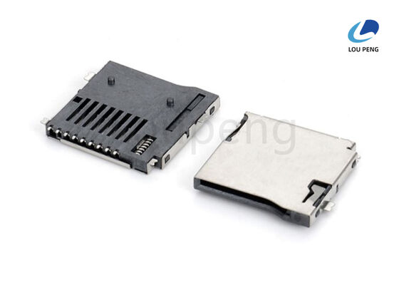 China Card insertion force 30-50N Micro Secure Digital Holder Connector Featuring SWP Spring Ensuring Secure Data Connection and Easy Maintenance supplier