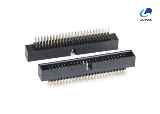 China Double Row IDC Cable Socket Connector Right Angle SMT Current Rating 3A Per Contact Compact Design for Electronic Devices supplier