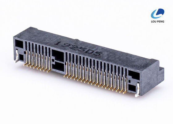 China Gold Plated Contact Mini PCI Express Slot Featuring Dielectric Withstanding Voltage 300V AC RMS Ideal for Communication and Networking Devices supplier