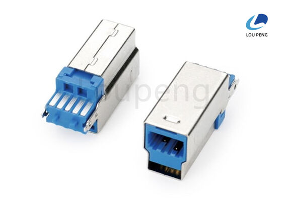 China Selective Plating Contact High Speed USB Connector Ni Plated Shell Connector Designed for Data Transfer and Power Supply supplier