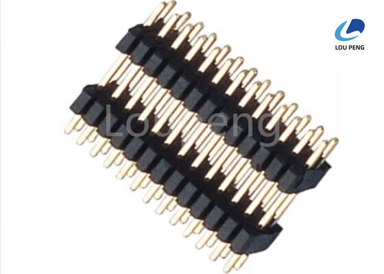China Processing Temperature 260C For 10 Seconds PIN Header Connector Featuring Various Plastics Height Choices and Durable Pin Material Phosphor Bronze Brass supplier