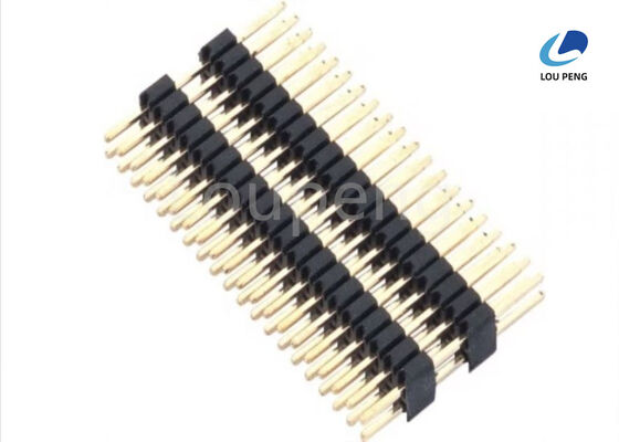 China UL94V0 Fire Protection Grade PIN Header Connector with CONTACT RESISTANCE 20 Milliohms Max and Dielectric Withstanding AC 500V Providing Electrical Contact supplier