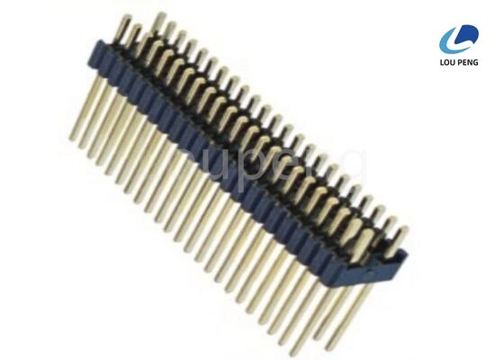 China Copper Alloys Contact Pin Header Connector Utilizing Phosphor Bronze Brass Pin Material and 20 Milliohms Max Contact Resistance for Signal Connectivity supplier