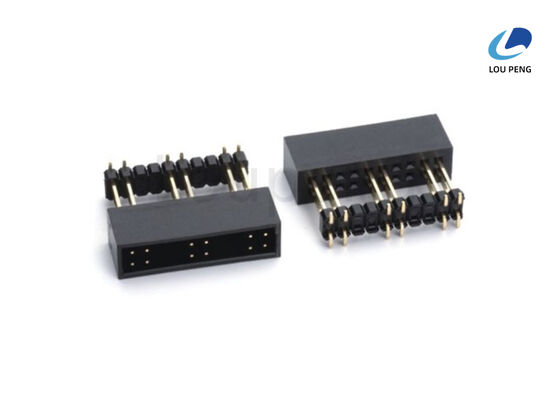China Phosphor Bronze Contact Material IDC Socket BOX Header Featuring Durable PA6T UL 94V-0 Black Insulator and Gold Or Tin Plated Contact Plating for Long Lasting supplier