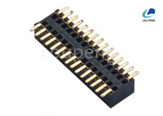 China PA6T30 Percent Glass Fiber Female Header Connector Polyester UL94V-0 Insrlator Material Pitch 0.8mm 1.0mm 1.27mm 2.0mm 2.54mm Designed for Electronic Connections supplier