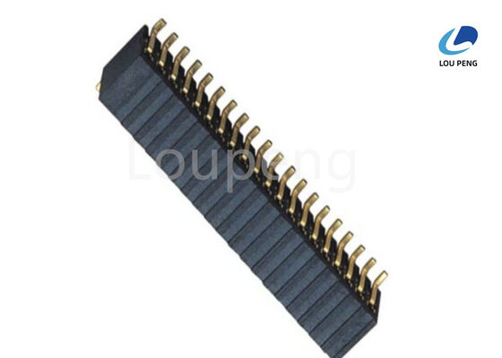 China Op Temperature minus 40 to plus 105 degrees Female Header Connector featuring Copper Alloys Contact and Brass Pin Material suitable for industrial supplier