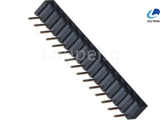 China Au Or SN Over 40n Contact Plating Female Header Connector with PA6T 30 Percent Glass Fiber Plastic Material and Copper Alloys Contact Ensuring High Reliability supplier