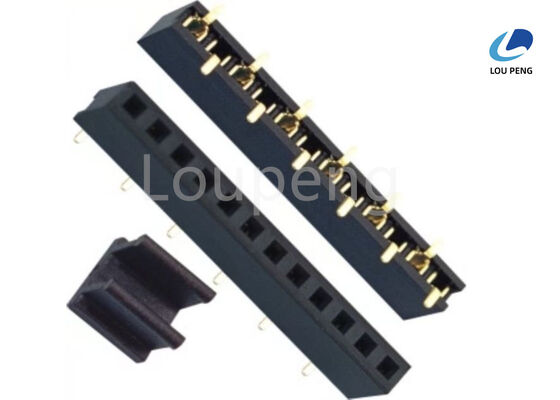 China Minus 40 to Plus 105 Celsius Female Header Connector with Versatility Usually and Pitch Choices 0.8mm 1.0mm 1.27mm 2.0mm 2.54mm supplier