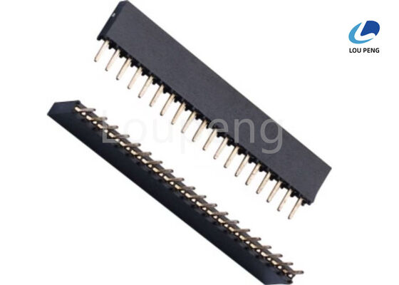 China PA6T 30 Percent Glass Fiber Female Header Connector 2 To 40 Pin Max Processing Temperature 230 Celsius For 30 To 60 Seconds supplier