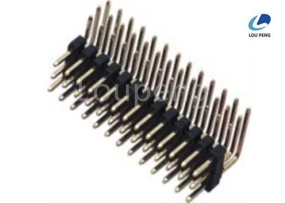 China Gold Plating Surface Mount Pin Header Male Pin Connector Perfect for High Frequency Signal Transmission and PCB Mounting supplier