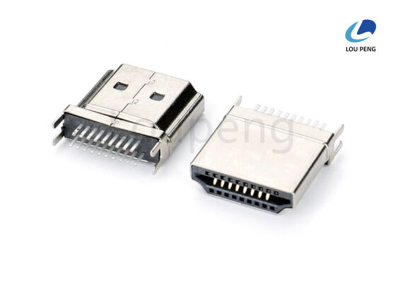 China Contact Resistance 30 Milliohms Max High Speed HDMI Cable Connector Suitable for Data Transmission and Durable Connection supplier