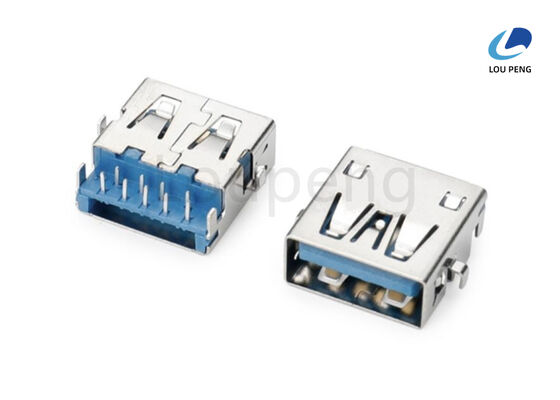 China Connector insertion force at a maximum rate of 125 millimeters per minute Universal USB Interface Connector with Ni Plated Shell Providing Electrical Connections supplier
