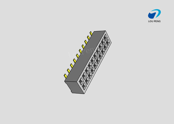 China Female header, PCB Mount Receptacle, Vertical, Board-to-Board, 20 Position, 2.0mm Pitch, double row, Gold Flash, SMT supplier