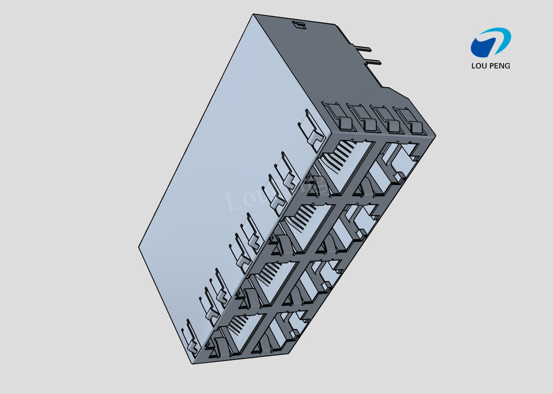RJ45 Connectors, RJ45, Multiple Ports, Port Matrix Configuration 2 x 4 ...