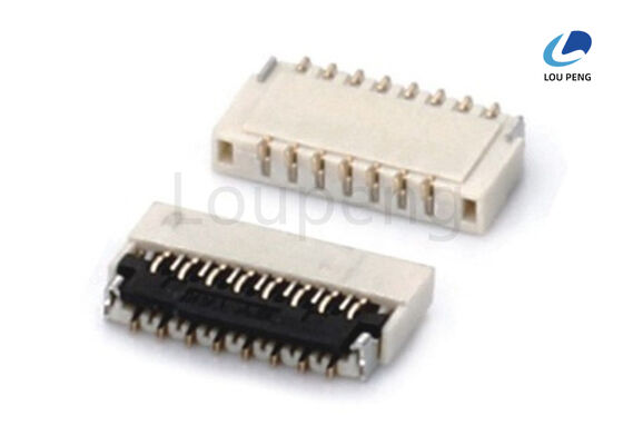 Copper Alloy Phosphor Bronze Contact Material FPC FFC Connector with Excellent 20max Contact Resistance and Pitch Options supplier