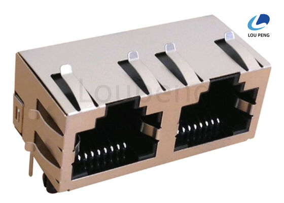 Black LAN Cable Connector Featuring Retention Strength 50N or 30N Min for 60 Seconds Ensuring Secure and Stable Network Cable Termination supplier