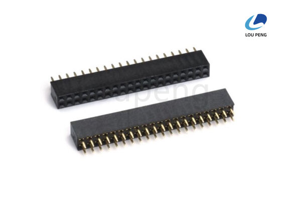 Insulator LCP NYLON PA6T UL94V-0 Female Header Connector Featuring Brass Contact Material Temperature Range 40 ℃ to 105 ℃ supplier