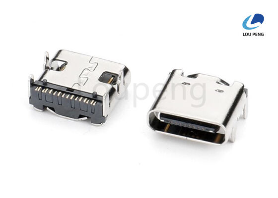 Up To 10 Gbps Data Transfer Speed TYPE-C USB Connector Copper Alloy With Gold Or Nickel Plating Shell Ni Plated Industrial Grade supplier