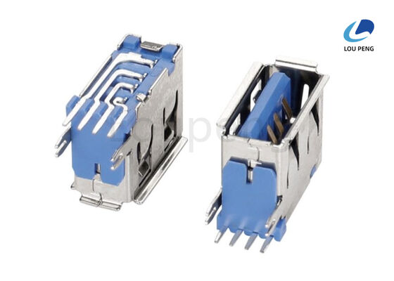 Solder Assembly USB Connector Using PBT / LCP 30 Percent Glass Fiber Insulator Material UL94V0 Supporting USB 2.0 USB 3.0 USB 3.1 Micro USB MINI USB supplier