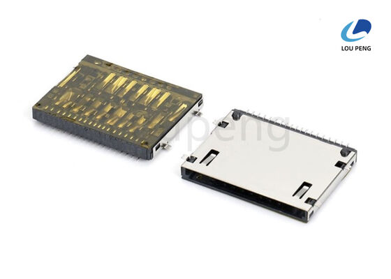 Contact Resistance 40 Megohms Max SD Holder Connector with Hl Temp Plastic UL 94V-0 Rated Insulator and 1000 MΩ Minimum Insulation Resistance supplier