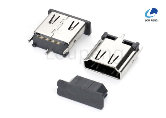 Black HDMI Video Audio Connector Including Insertion Cycle Maximum 10000 Built to Withstand Frequent Connection Cycles supplier