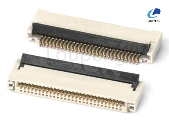 ZIF Connector Type FPC FFC Connector Offering AC 500V Dielectric Withstanding and Copper Alloy Contact Material for Signal Connectivity supplier
