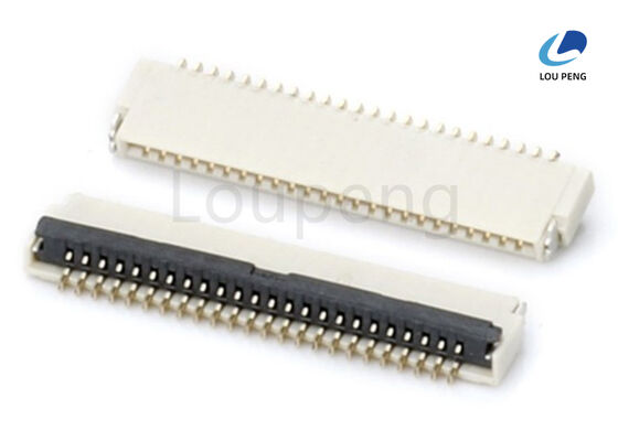 Insulator Resistance 500Megohms Min FFC Flexible Flat Cable Connector with Phosphor Bronze Solder Tab Durable Electrical Connection supplier