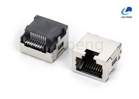 Retention Strength 50N Minimum RJ45 Modular Jack Connector Type RJ45 Network Interface for Data Communication Applications supplier