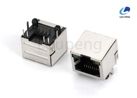 Plated Nickel 30-50U Network Interface Connector Built with LCP PBT PA46 Black Housing Providing Stable Data Transmission supplier