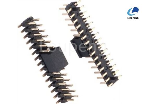 1000 V AC MIN Dielectric Strength Through Hole Pin Header SMT Vertical Single Row Double Row Three Rows for PCB Assembly supplier