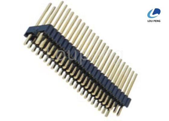 Operation Temperature Minus 65 Celsius To Plus 125 Celsius Dual Row Pin Header Phosphor Bronze Pin Material Ideal For Electronic Connections supplier