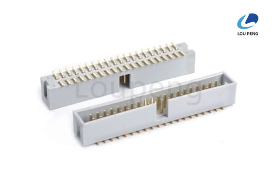 250V AC DC Voltage Rating IDC Socket BOX Header with PA6T UL 94V 0 Black Insulator and Insulation Displacement Contact Termination Method supplier