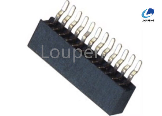 Insulator PA6T UL94V-0 Female Connector Header Pin Pitch 0.8mm 1.0mm 1.27mm 2.0mm 2.54mm Durable Connector Pin for Electronics supplier