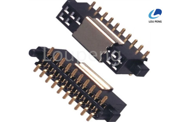 Insulator LCP NYLON PA6T UL94V0 Female Header Connector Copper Alloys Contact 2 To 40 Pin Precision Electrical Connector supplier