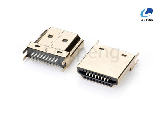 40V AC RMS DC Voltage Rating HDMI Video Audio Connector Male Female Suitable for Audio Video Transmission Applications supplier