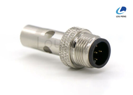 Gold Plated Circular Waterproof Connector 8 Pin Male Solder Cup Providing Electrical Connections in Moisture Prone Areas supplier