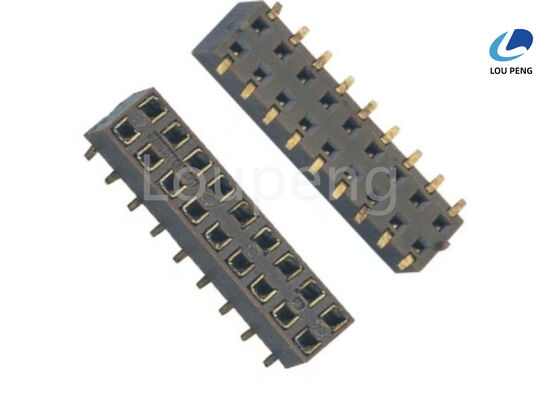 PA6T 30 Percent Glass Fiber Female Header Connector with Phosphor Bronze Contact Material and Gold or Tin Plating Over 40 Microns supplier