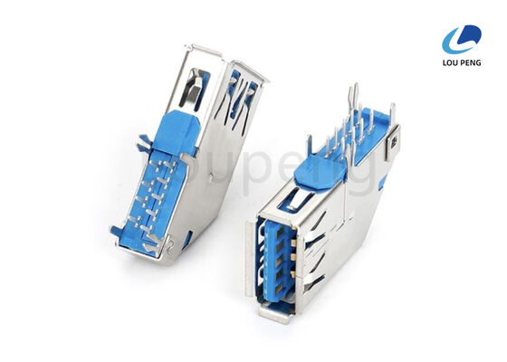 Current Rating 1.5A To 5A USB Connector Connector Extraction Force Maximunrate 12.5mm Per Minute Plated 1 U Durable Connector supplier