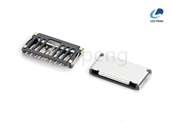 Hl Temp Plastic UL 94V-0 Rated SD Holder Connector Offering Gold Plated Contact Plating and SD Card Slot Connector Type for Signal Transmission supplier